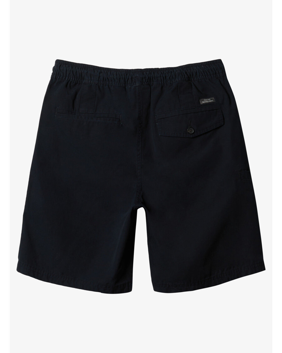 куиксилвер ватерман последњи лагани шортс од 19" са еластичним струком - црни