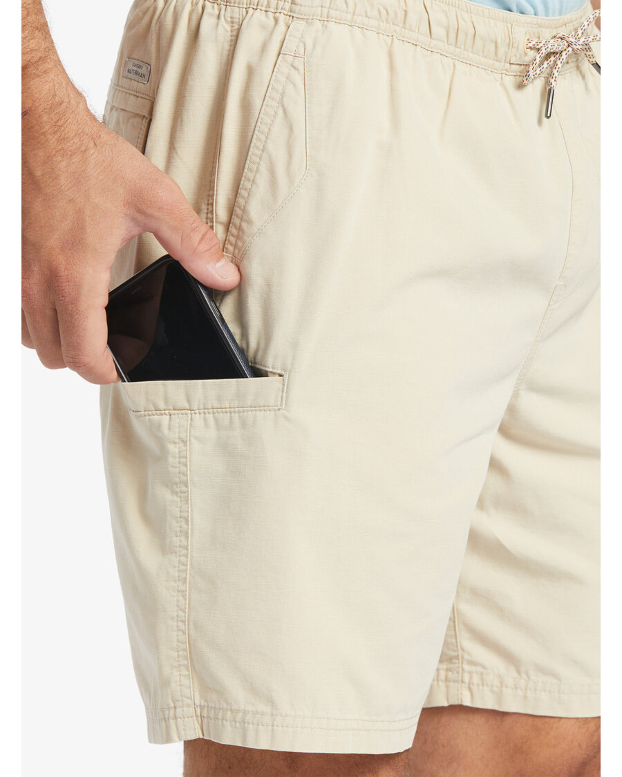 Quiksilver Waterman Last Light Joustava Vyötärö 19" Shortsit - Ruskea Riisi