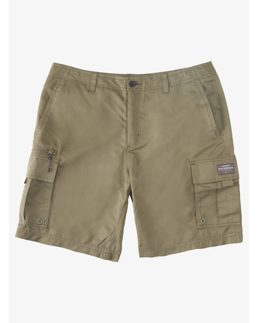 Quiksilver Waterman Maldive Atoll 20" Cargo Kratke Hlače - Prašnjavo Maslinaste
