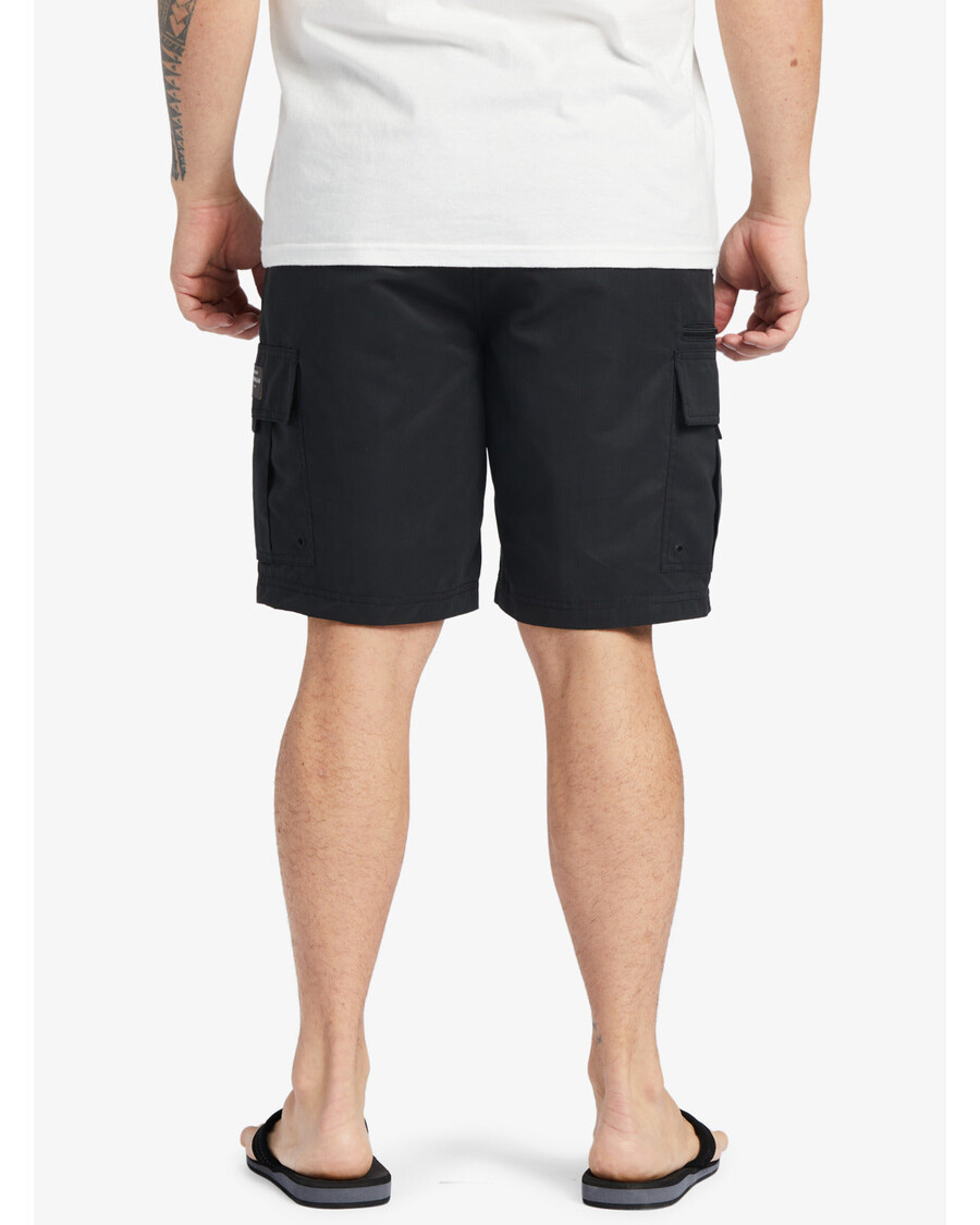 Шорты карго 20 дюймов Quiksilver Waterman Maldive Atoll - черные