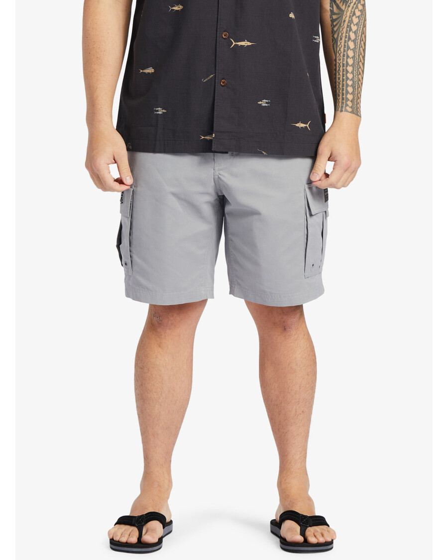 Quik Silver Waterman Maldive Atoll 20" Cargo Shorts - Sharkskin