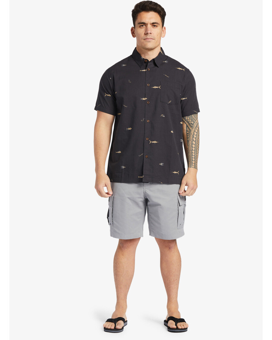 Quik Silver Waterman Maldive Atoll 20" Cargo Shorts - Sharkskin