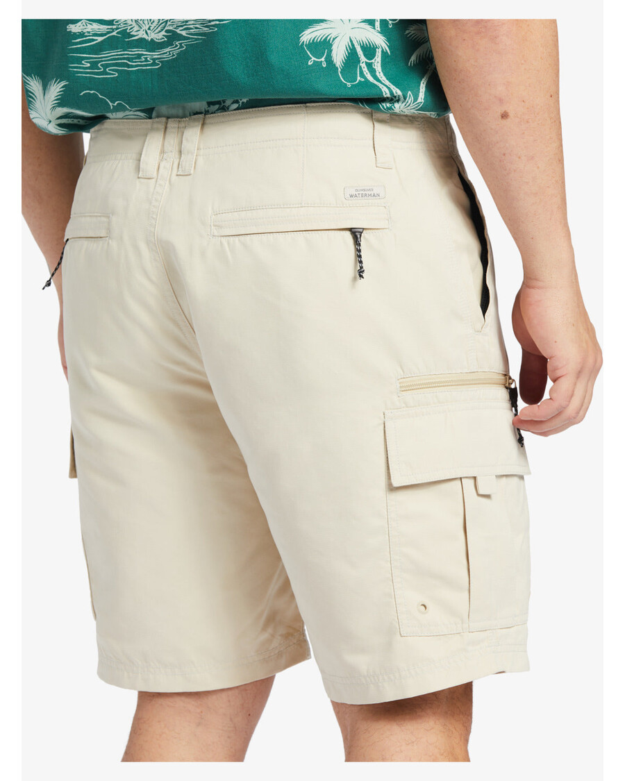 Quiksilver Waterman Maldive Atol 20" Cargo šortky - Hnědá Rýže