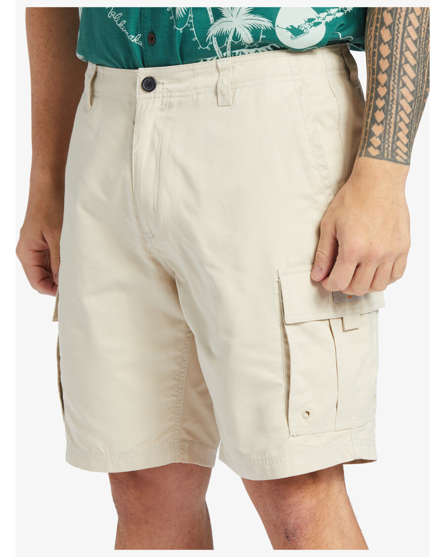 Quiksilver Waterman Maldive Atol 20" Cargo šortky - Hnědá Rýže