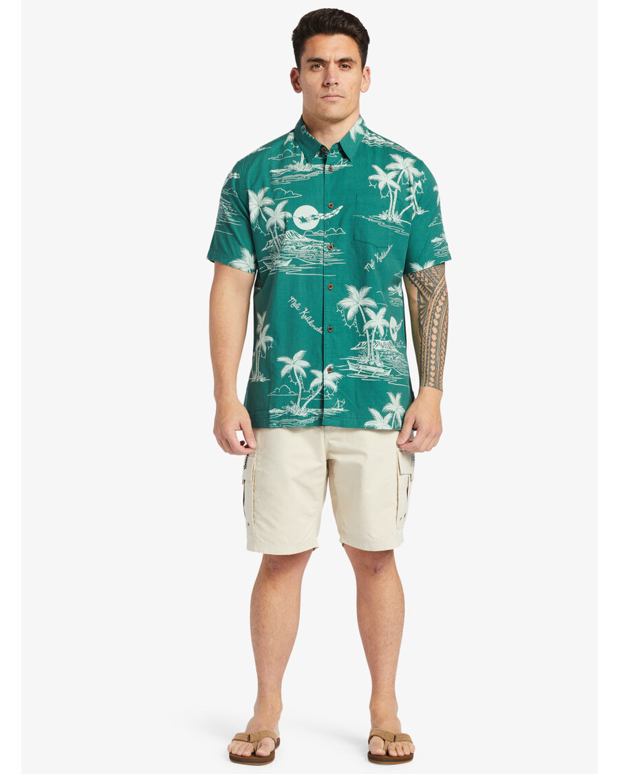 Quiksilver Waterman Maldive Atol 20" Cargo šortky - Hnědá Rýže