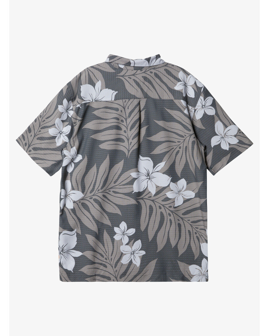 Kemeja Lengan Pendek Quiksilver Waterman Shonan - Dark Slate