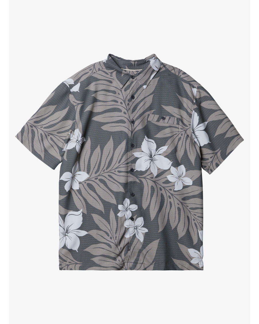 Quiksilver Vodník Shonan Košeľa S Krátkym Rukávom - Tmavá Bridlica