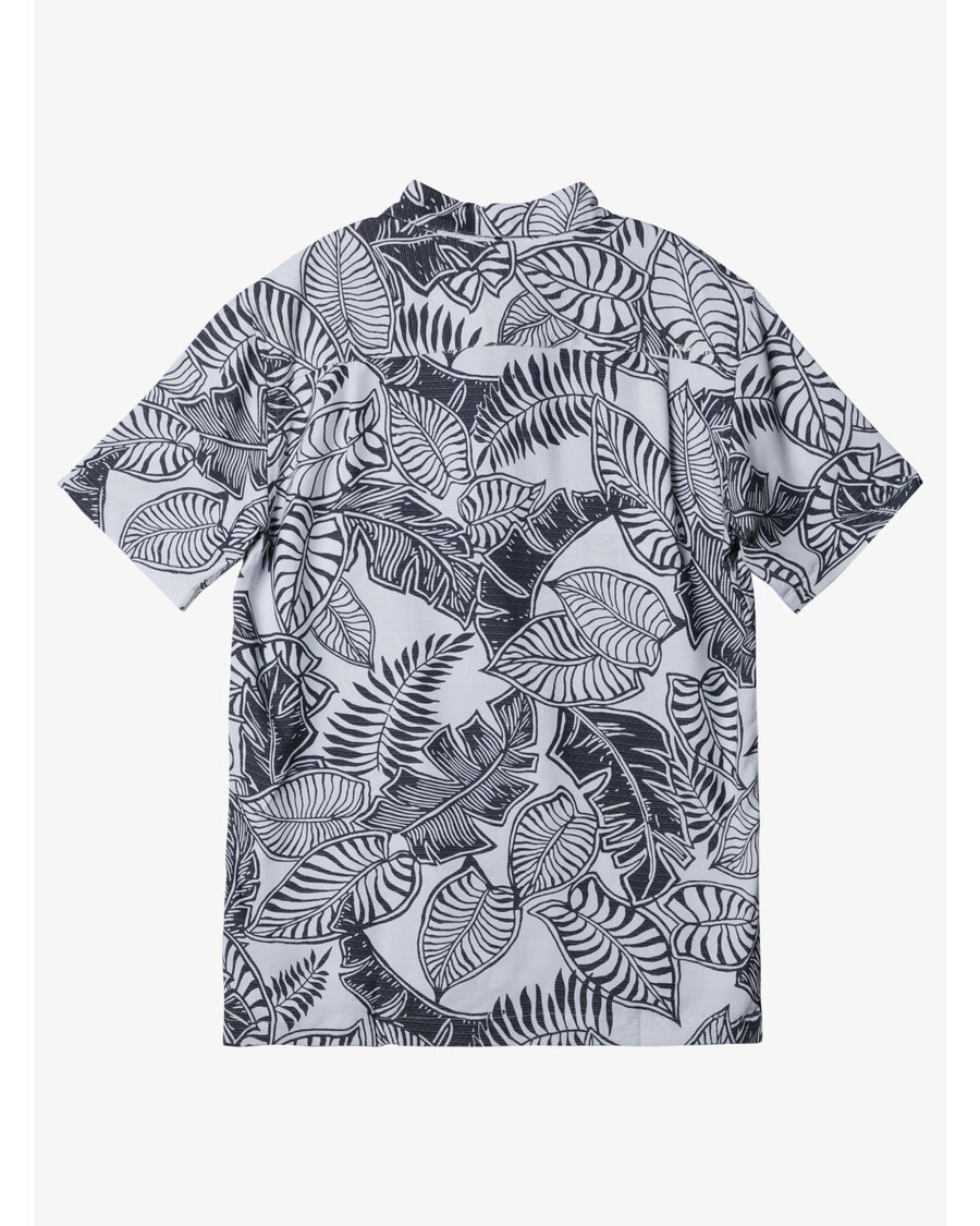 куиксилвер ватерман сиеста кошуља кратких рукава - црна / бела