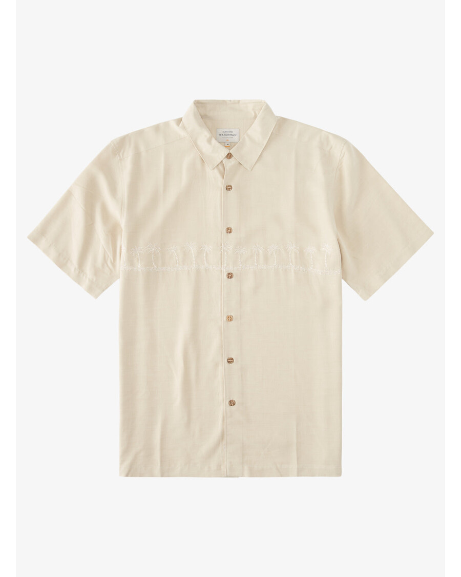 Quiksilver Waterman Tahiti Palms Vrhunska Majica Protiv Bora - Smeđa Riža