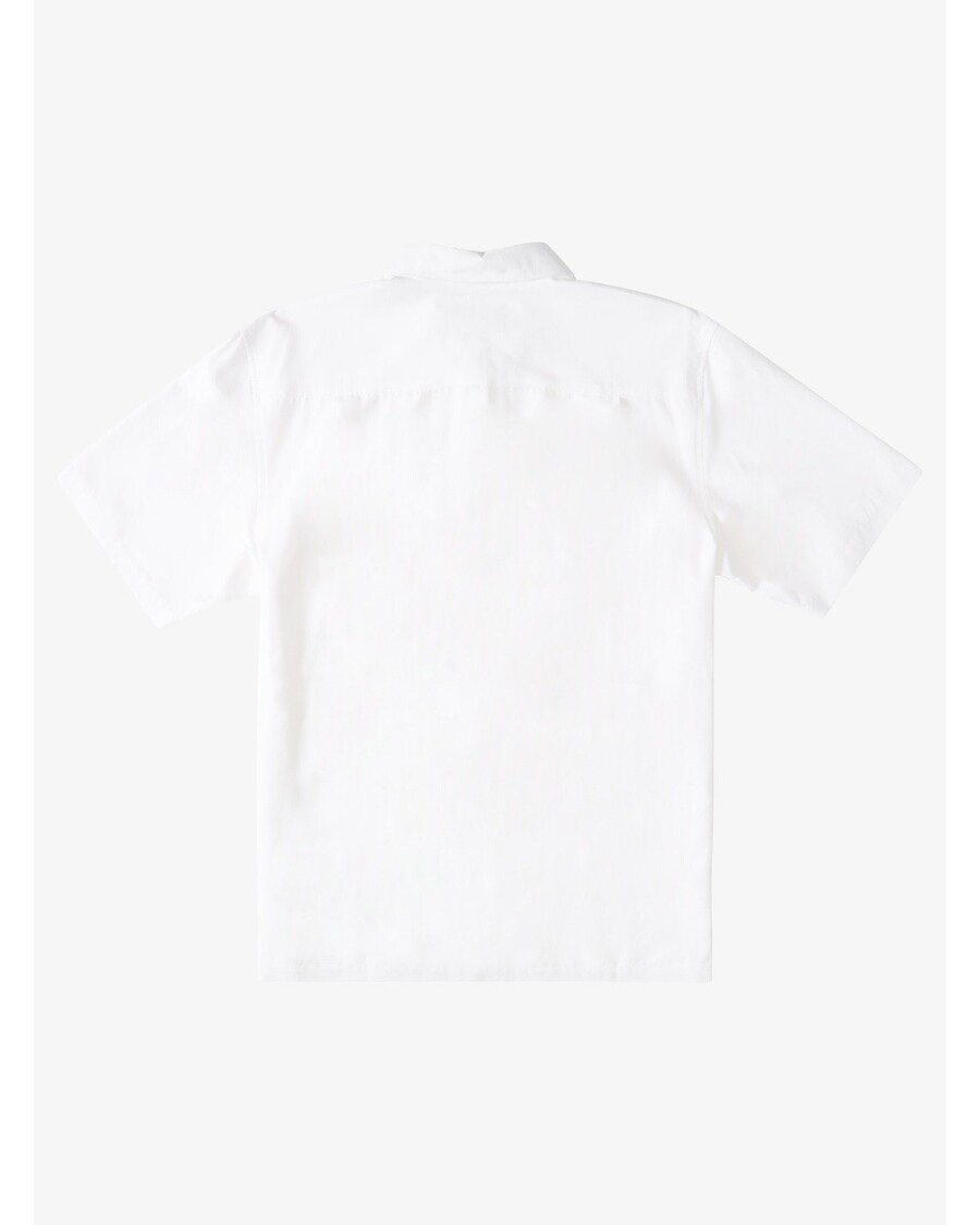 Quik Silver Waterman Tahiti Palms Premium Anti-Wrinkle Shirt - White