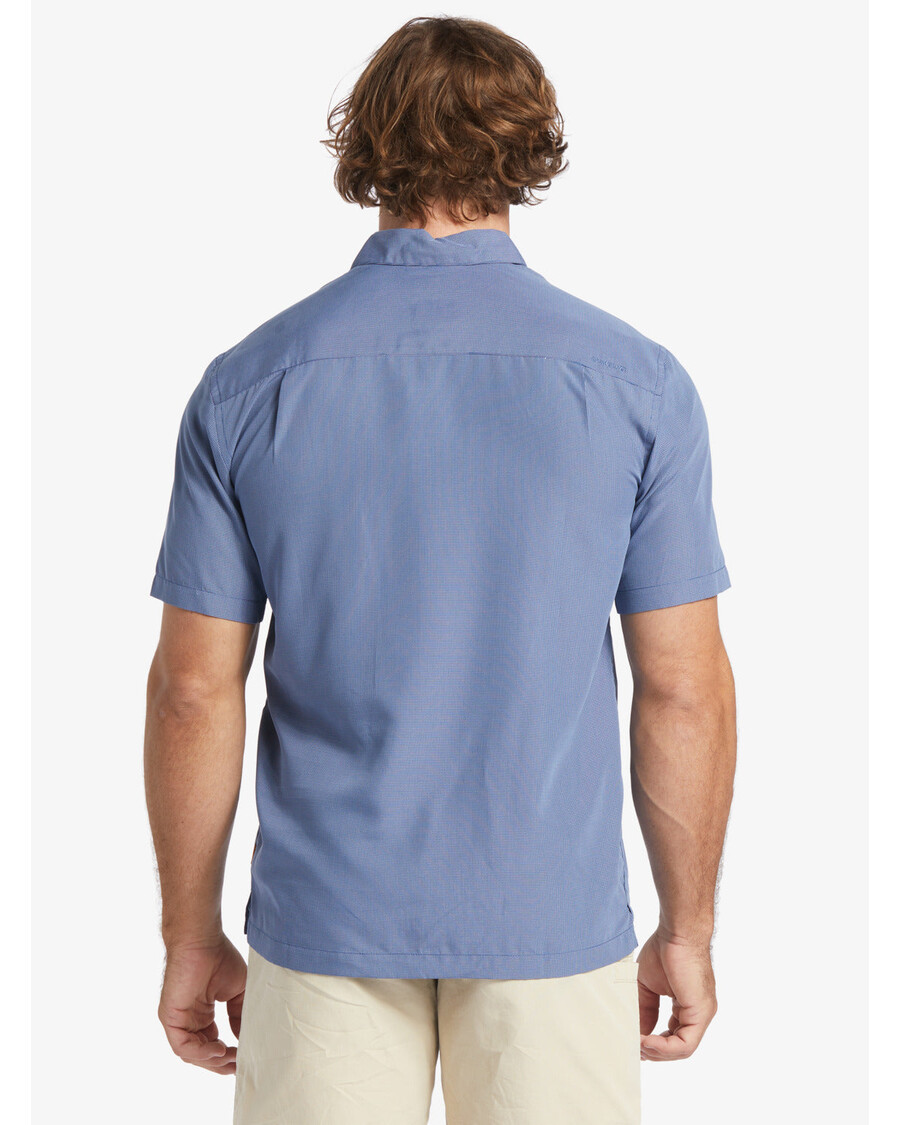 クイックシルバー ウォーターマン キングス クリフ 半袖シャツ - エンサイン ブルー キングス クリフ