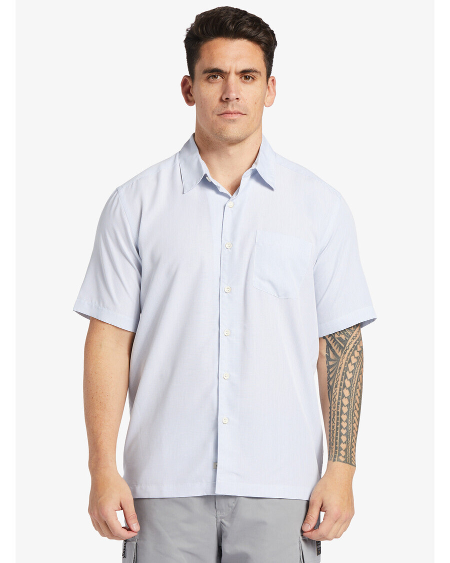 Quiksilver Waterman Kings Cliff рубашка с короткими рукавами - White Kings Cliff