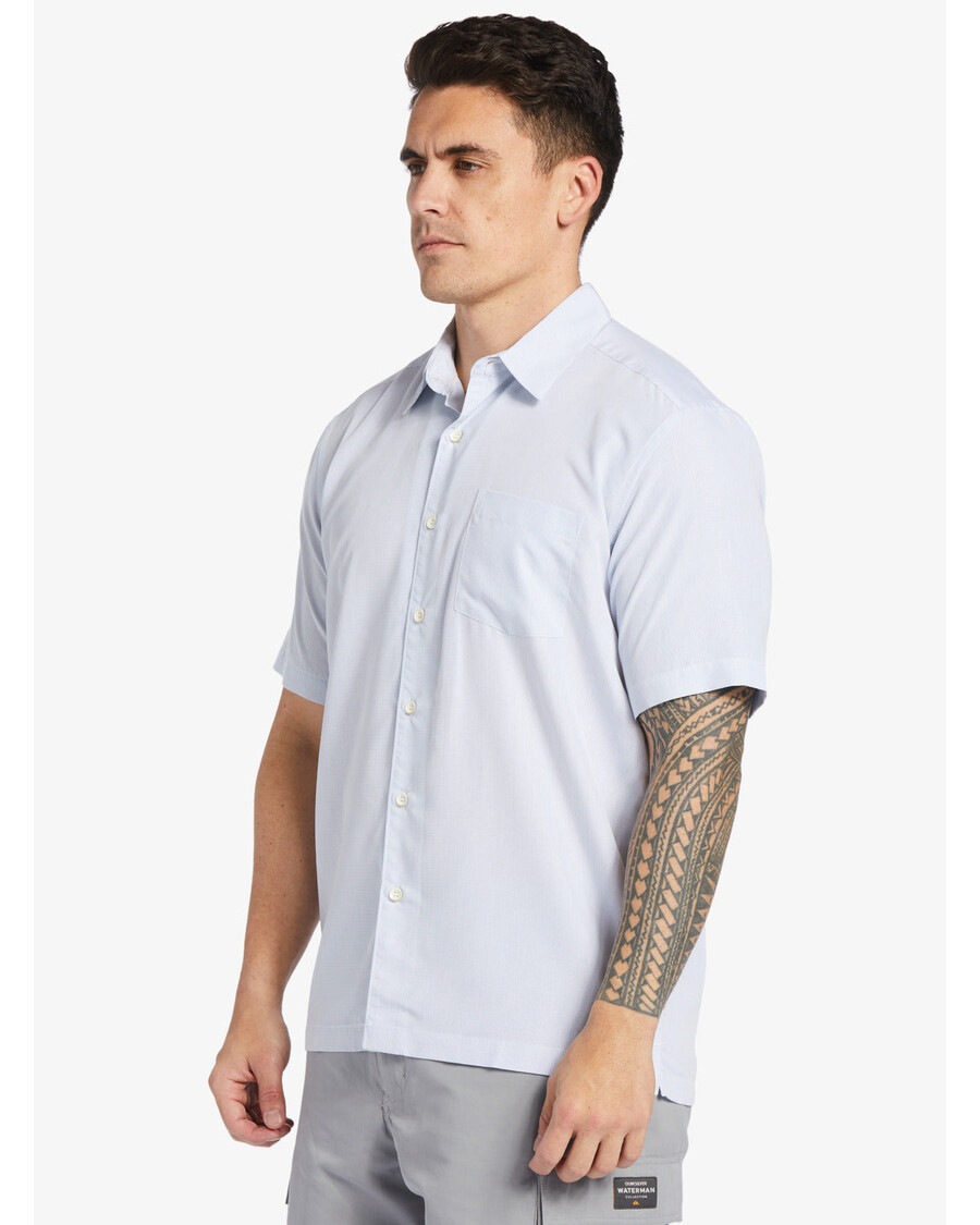 Quiksilver Waterman Kings Cliff рубашка с короткими рукавами - White Kings Cliff
