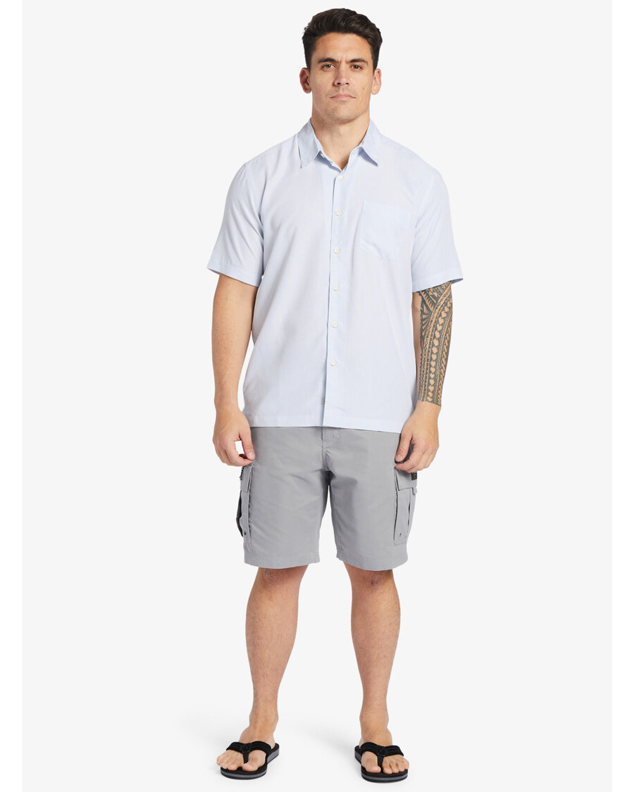 Quiksilver Waterman Kings Cliff рубашка с короткими рукавами - White Kings Cliff