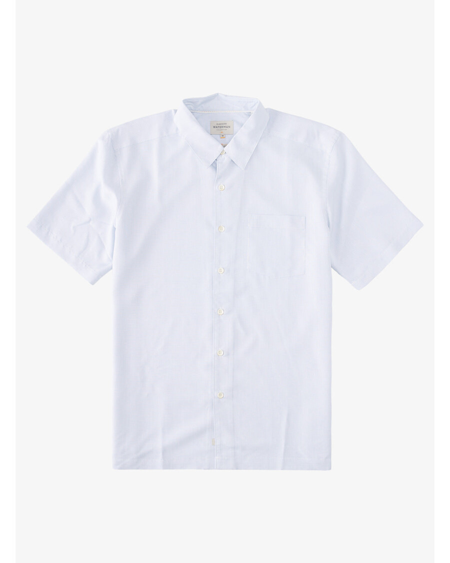 Quiksilver Waterman Kings Cliff κοντομάνικο πουκάμισο - White Kings Cliff