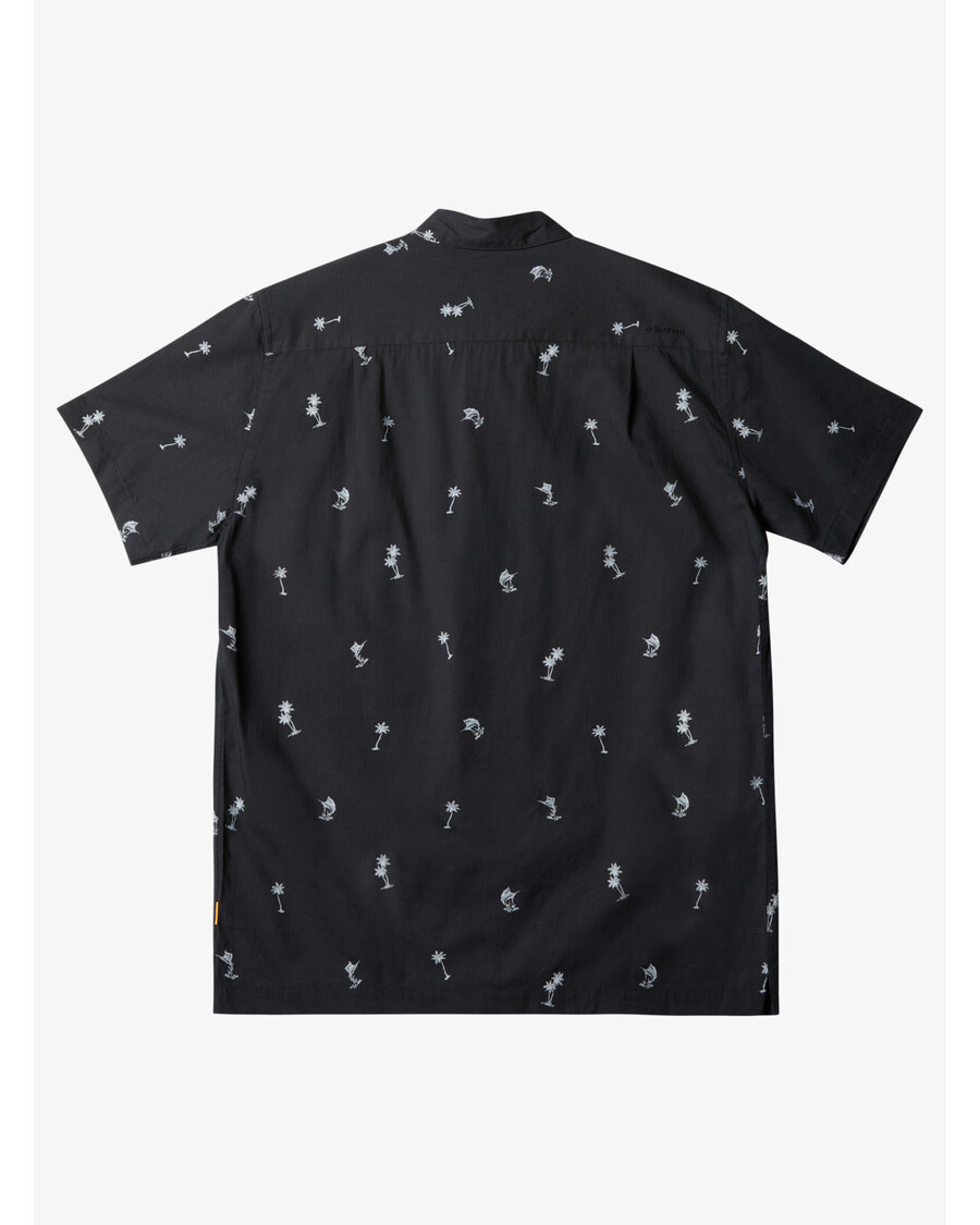 Quiksilver Waterman Sail Palm Majica Kratkih Rukava - Crne Sail Palme