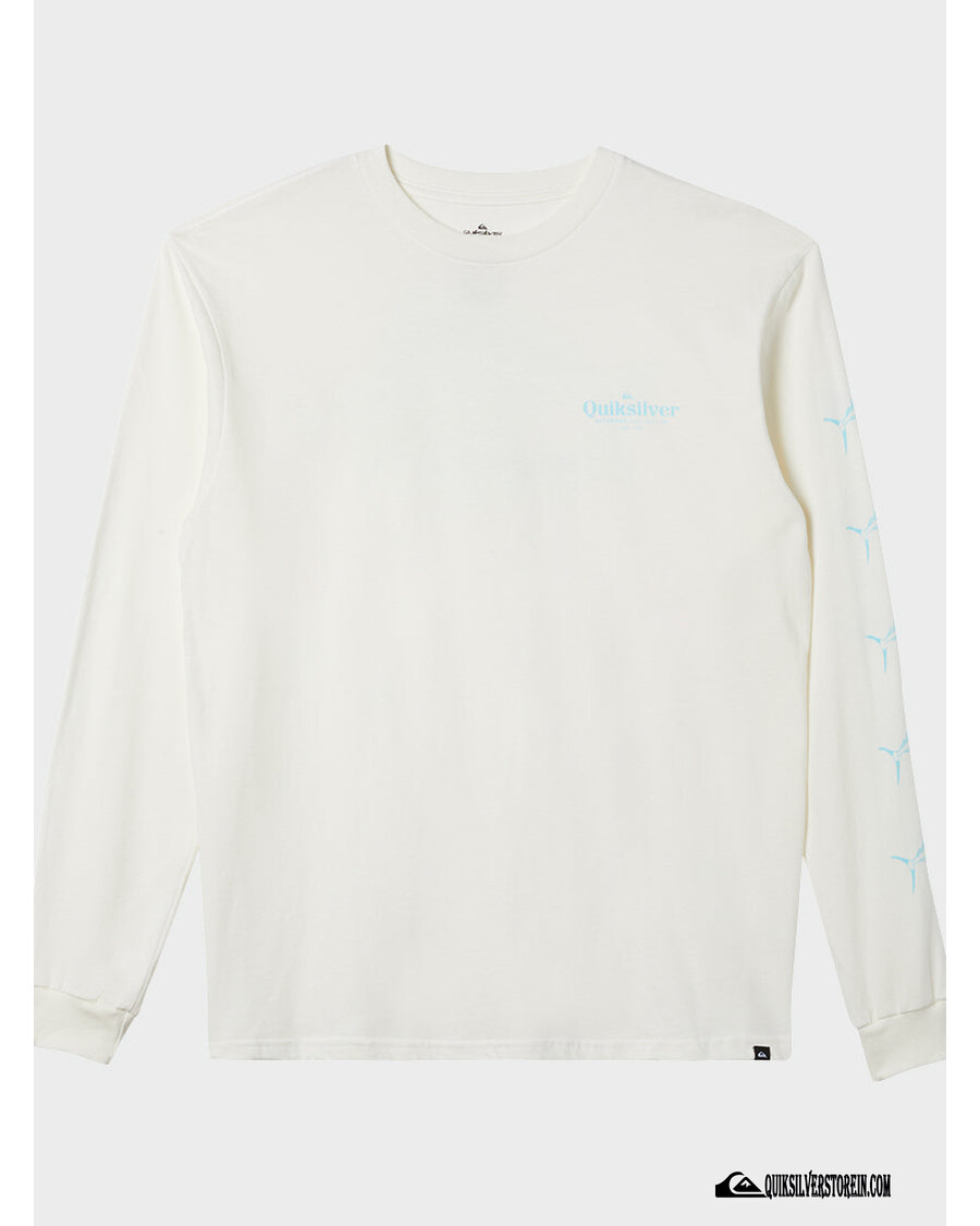 Quik Silver Waterman Trophy Catch Long Sleeve T-Shirt - Snow White