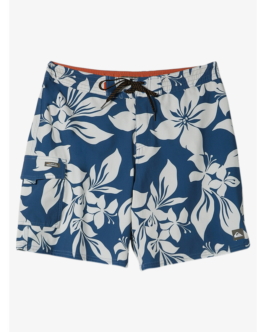 Quik Srebrne Kratke Hlače Waterman Big Island 19" - Plava Zastava Velikog Otoka