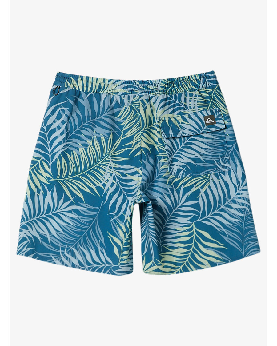 Quik Silver Waterman Wild Fern 17" Swim Trunks - Wild Fern Blue Steel