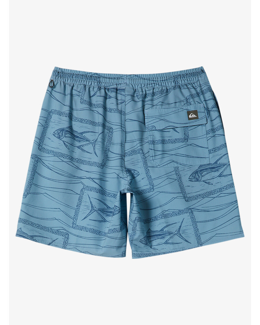 куиксилвер ватерман рееф поинт воллеи 17" купаће гаће - рееф поинт сумрачно плава