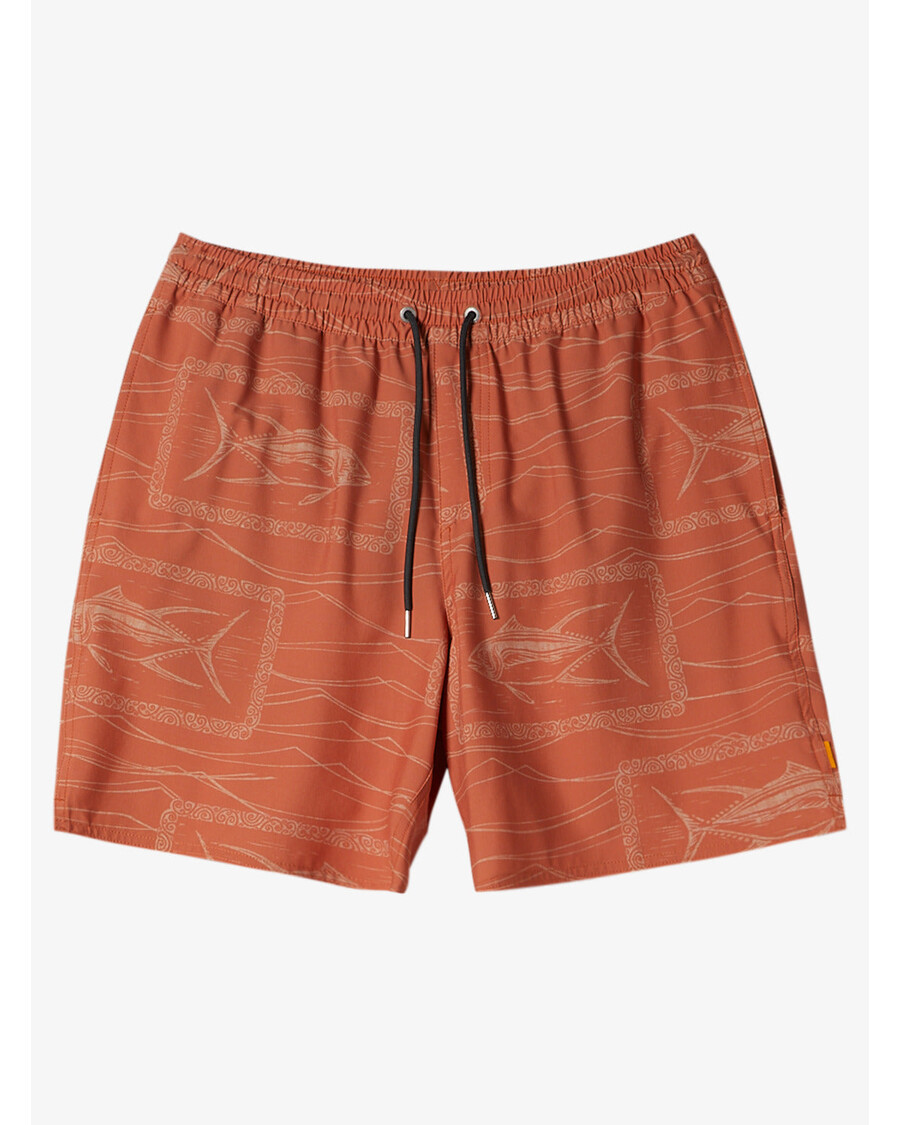 Quiksilver Waterman Reef Point Volley 17" Peldbikses - Rif Point Mango