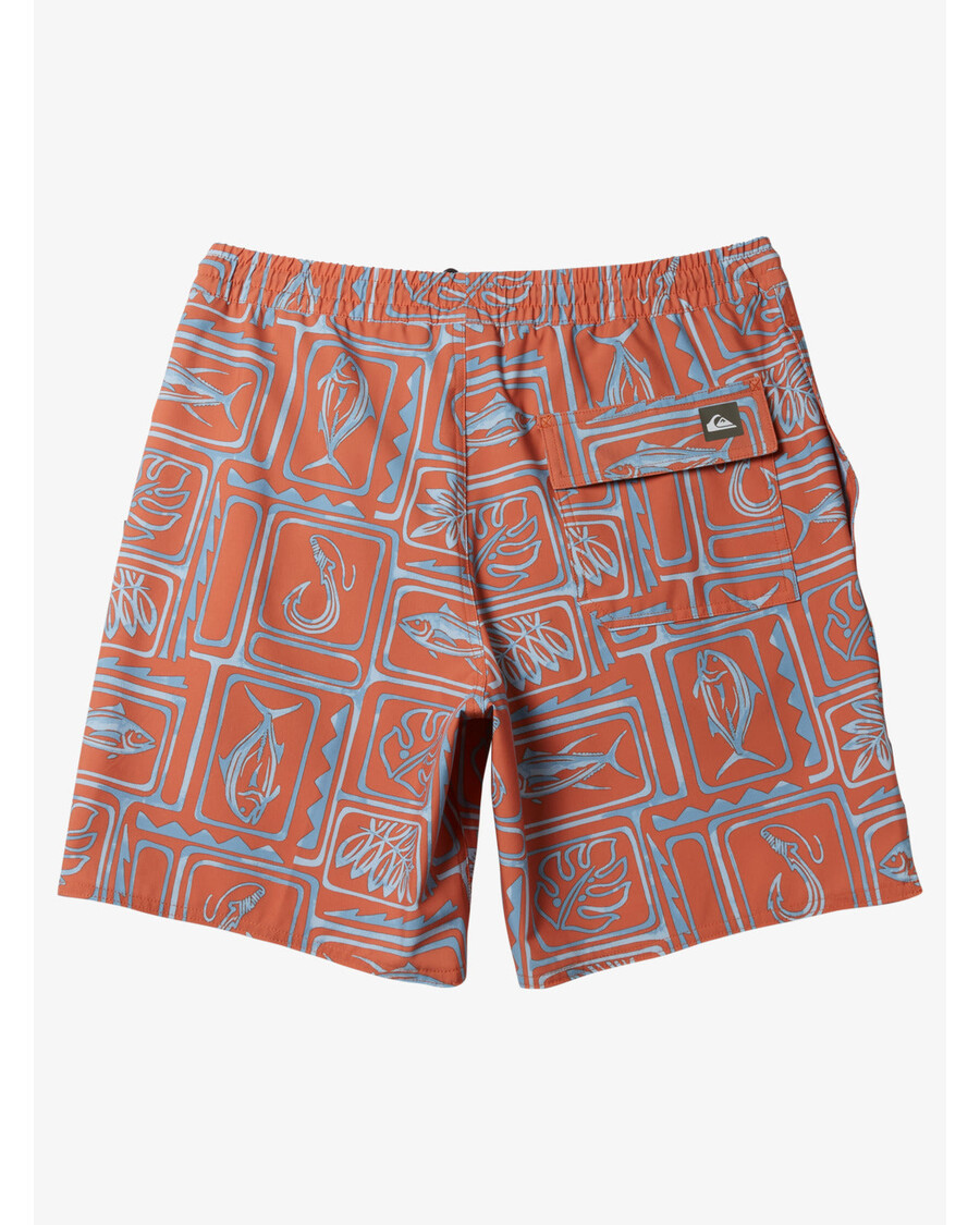 Quiksilver Waterman Kupaće Gaće S Okvirom Volley 17" - Art Mango S Okvirom