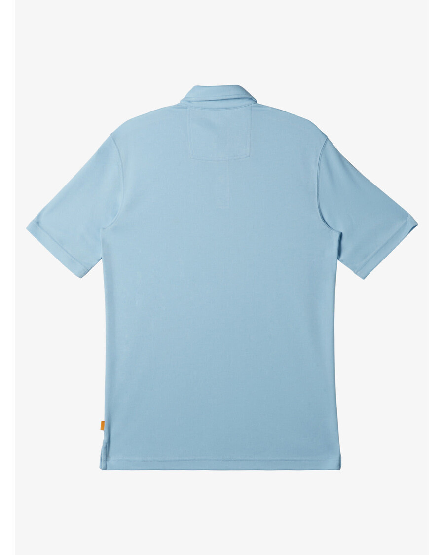 Quik Silver Waterman Waterpolo Short Sleeve Polo Shirt - Dream Blue