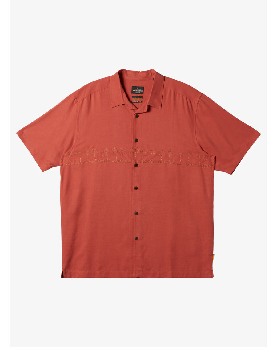 Quiksilver Waterman Tahiti Palms Premium Anti-rynkskjorta -