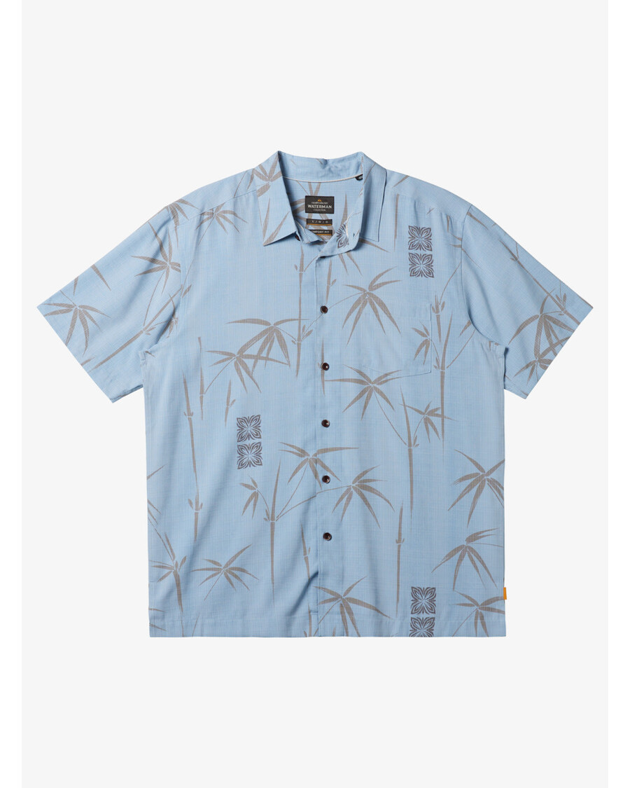 Quiksilver Waterman μπαμπού μπλουζάκι - Dream Blue Bamboo Bay υφαντό