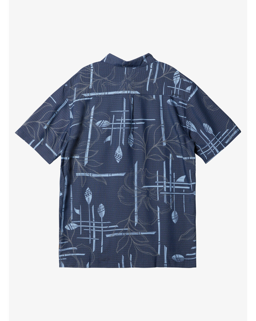 Quiksilver Waterman Padle Out Kortermet Skjorte - Marineblå Blazer