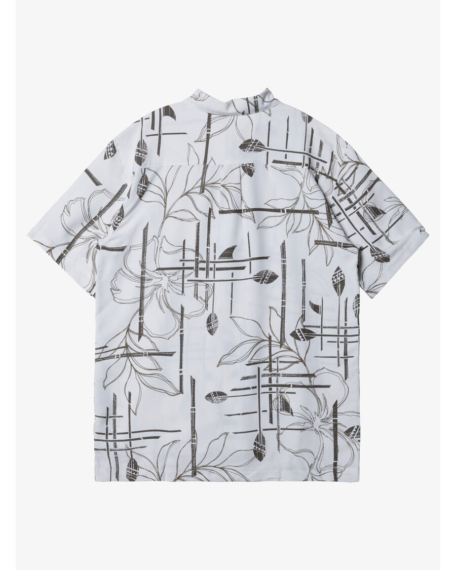 Quik Silver Waterman Paddle Out Short Sleeve Shirt - White