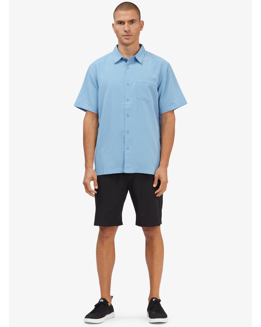 Quik Sølv Waterman Centinela Premium Anti-rynkeskjorte - Skumringsblå Centinela