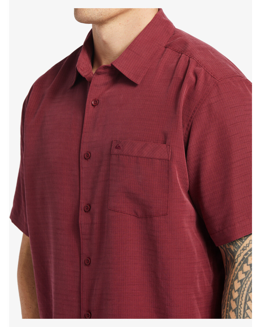 Quik Silver Waterman Centinela Premium Anti-rynkeskjorte - Ruby wine Centinela 4