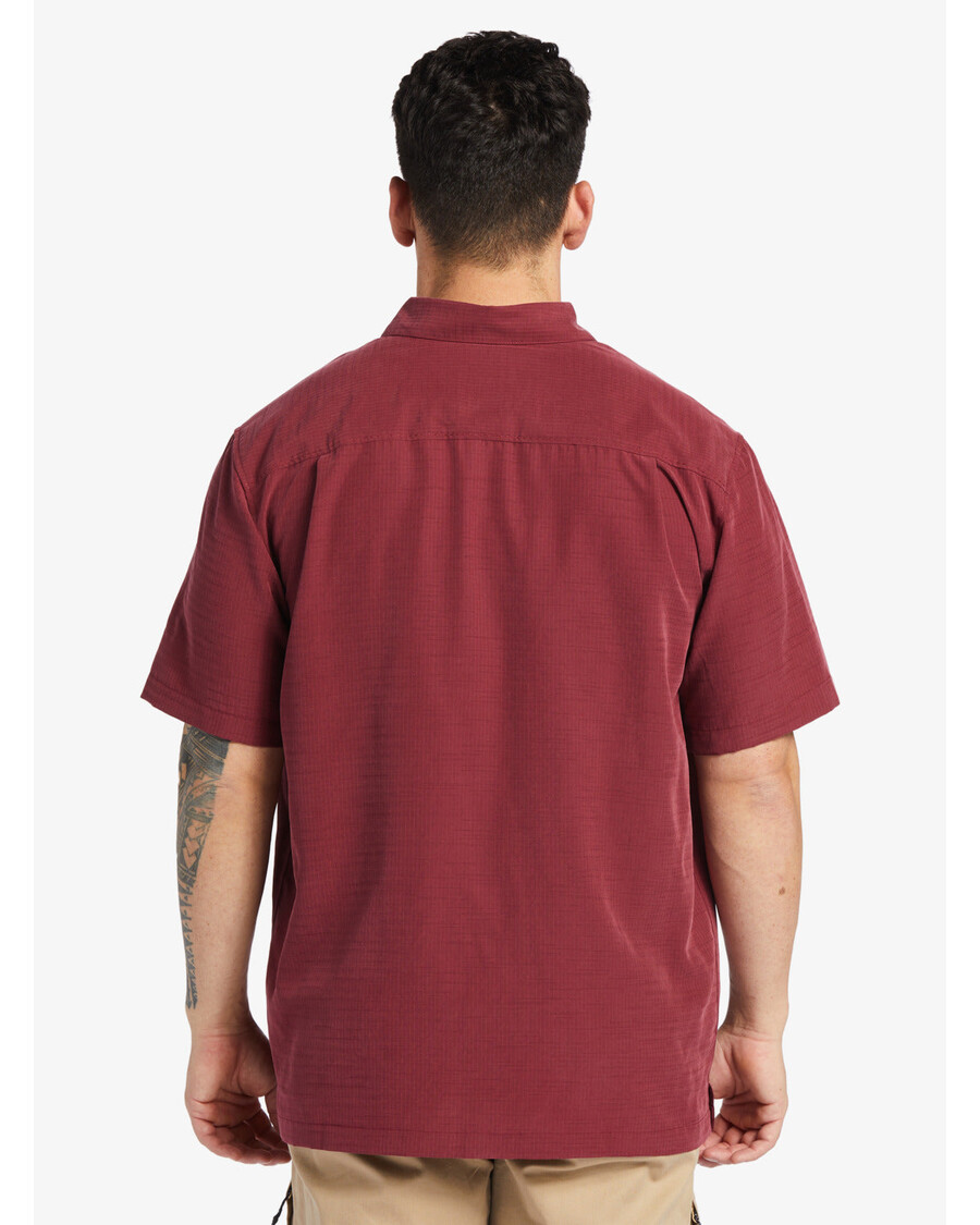 Quik Silver Waterman Centinela Premium Anti-rynkeskjorte - Ruby wine Centinela 4