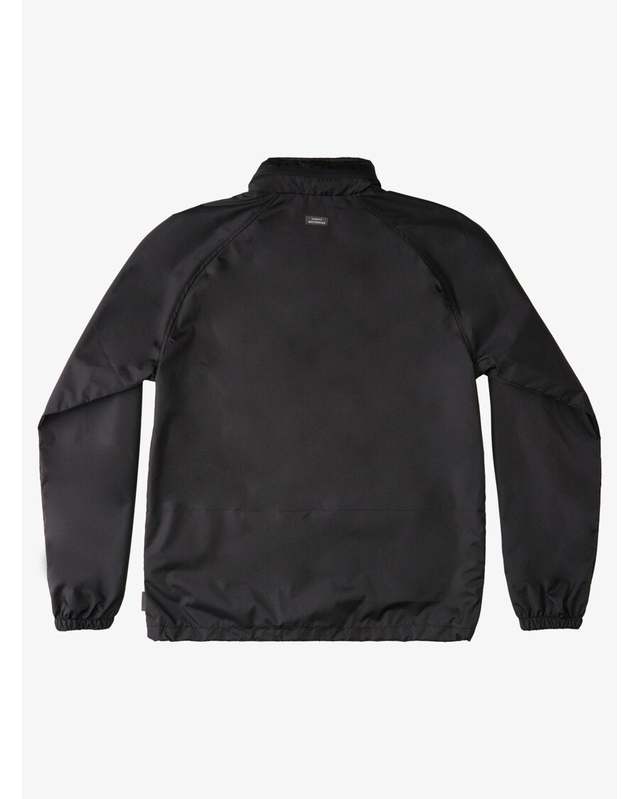 Quiksilver Waterman Shell αδιάβροχο ελαφρύ μίνι αντιανεμικό Ripstop - μαύρο