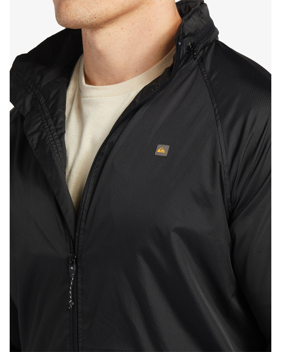 Quiksilver Waterman Shell αδιάβροχο ελαφρύ μίνι αντιανεμικό Ripstop - μαύρο