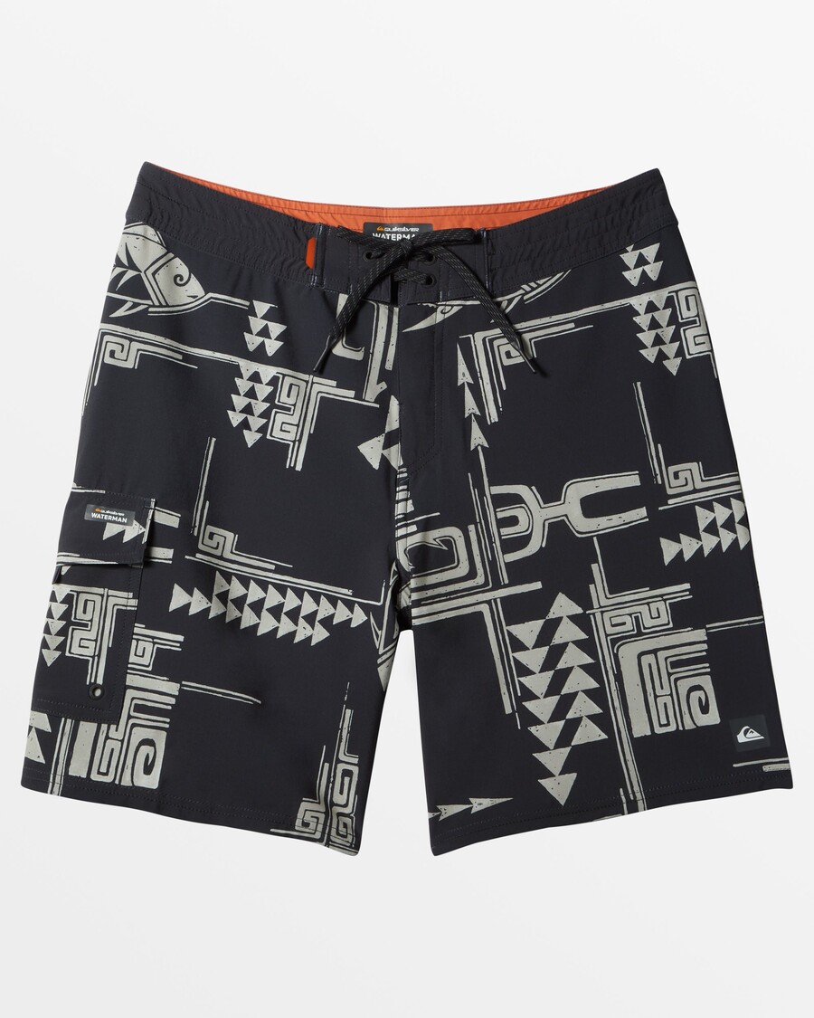 Quiksilver Waterman Molokai 19" Boardshortsit - Molokai Musta