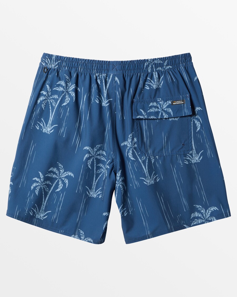 Quiksilver Waterman ēnas Plaukstas 18'' Elastīgi Vidukļa Stumbri - ēnaina Plauksta - Ensign Zils