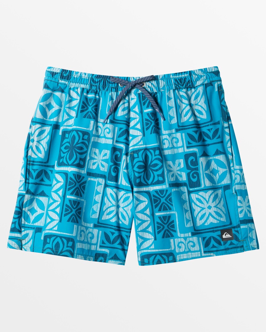 Quiksilver Waterman Tapa Time 18'' Elastiska Midjebyxor - Tapa Time- Barriärrev