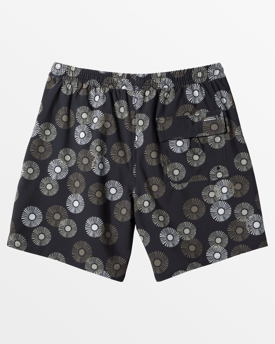 クイックシルバー ウォーターマン ウニ 18 インチ エラスティック ウエスト トランクス - ウニ - ブラック