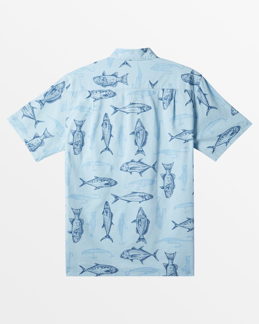 Quik Silver Waterman Allure Short Sleeve Shirt - Dream Blue Allure Woven