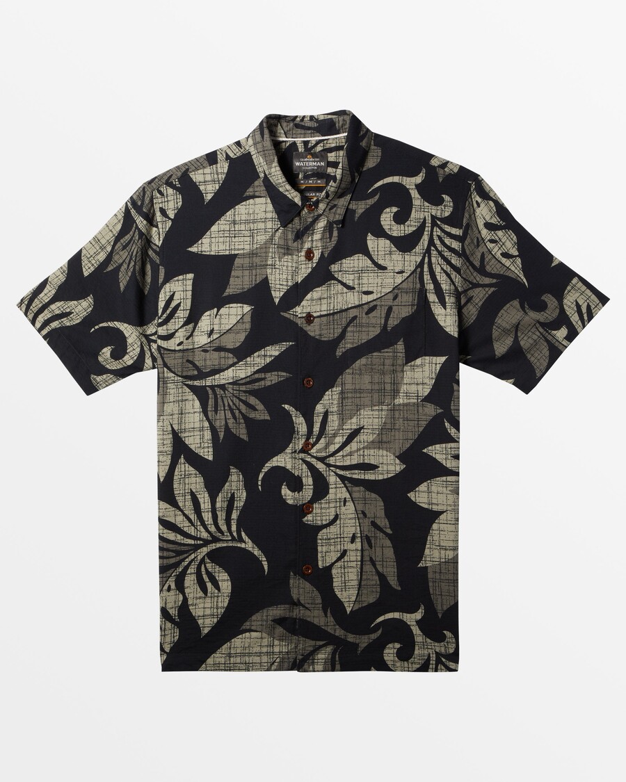 Quiksilver Waterman El Moro Kortärmad Skjorta - Svart El Moro Vävd