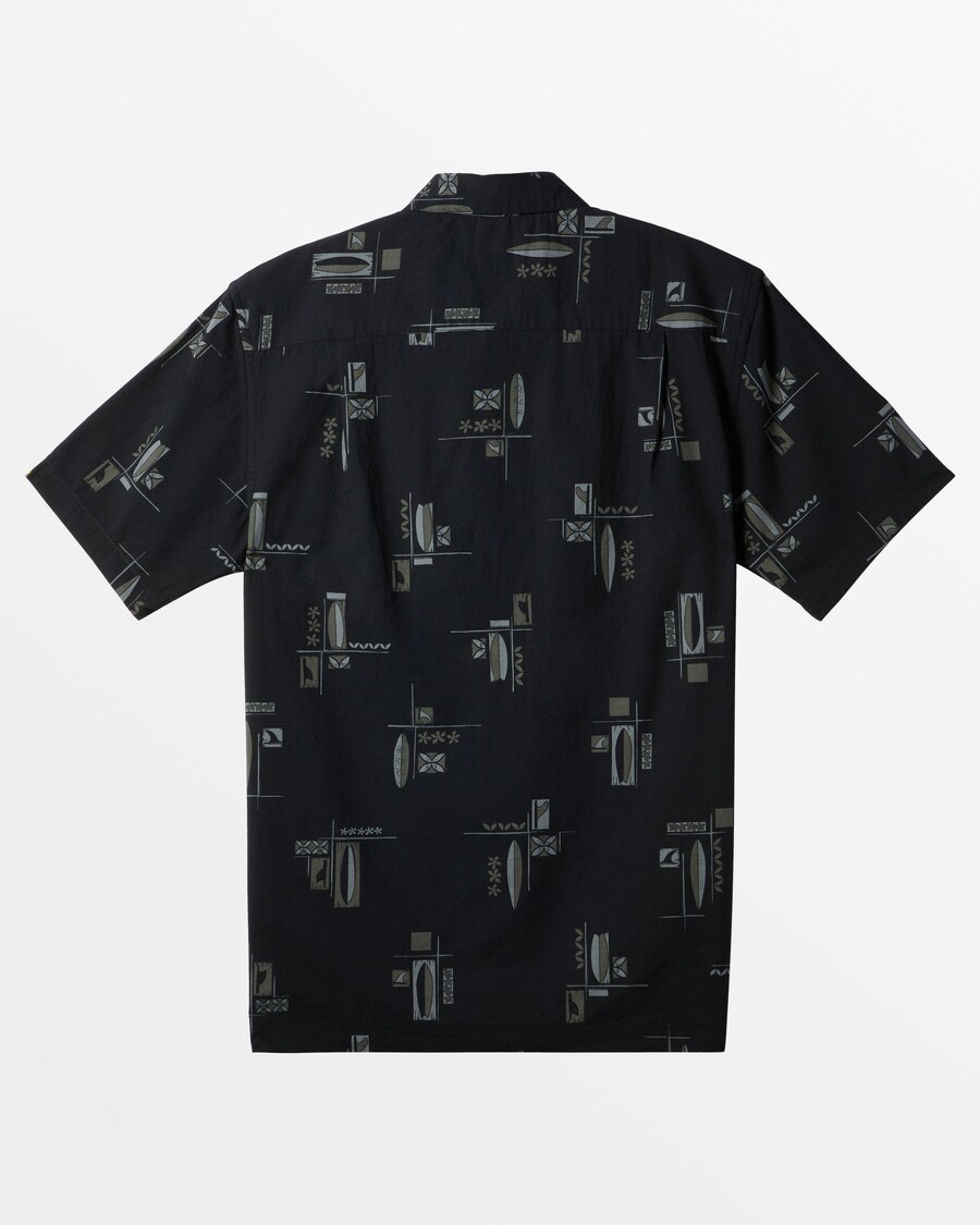 Quiksilver Waterman Boardroom Lyhythihainen Paita - Musta Kokoushuone Kudottu