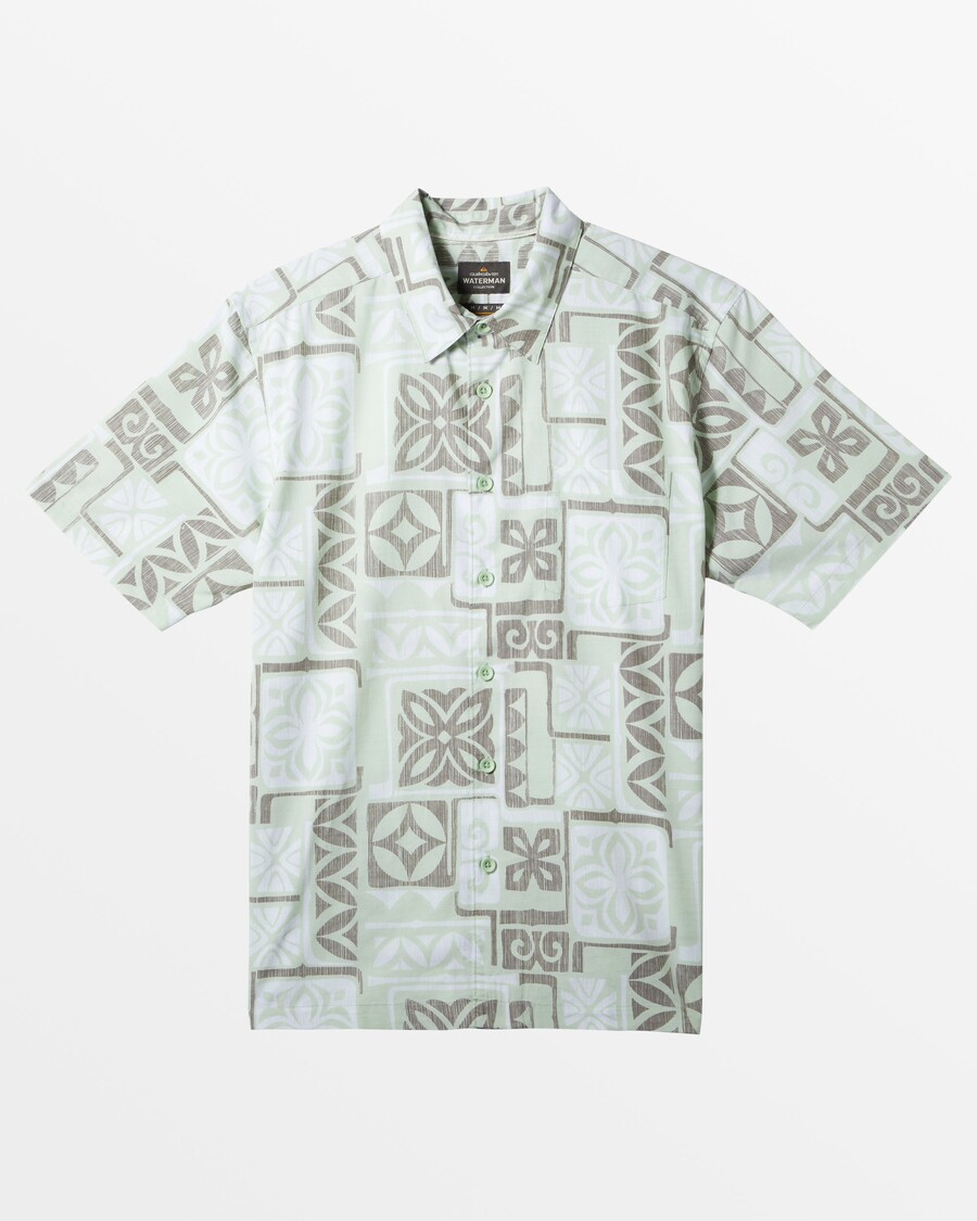 Quiksilver Waterman Tapa Time Majica Kratkih Rukava - Seacrest Tapa Time Tkana