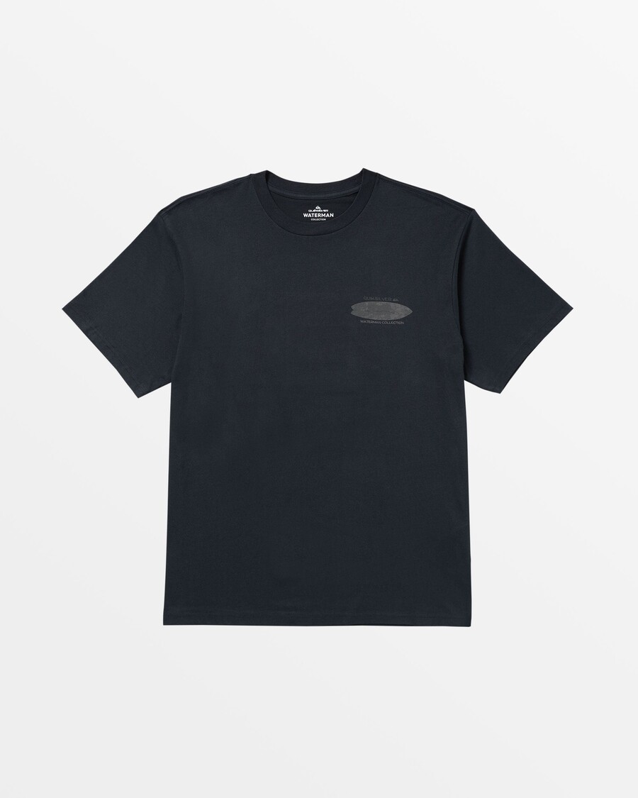 T-shirt Quiksilver Waterman Rack - μαύρο