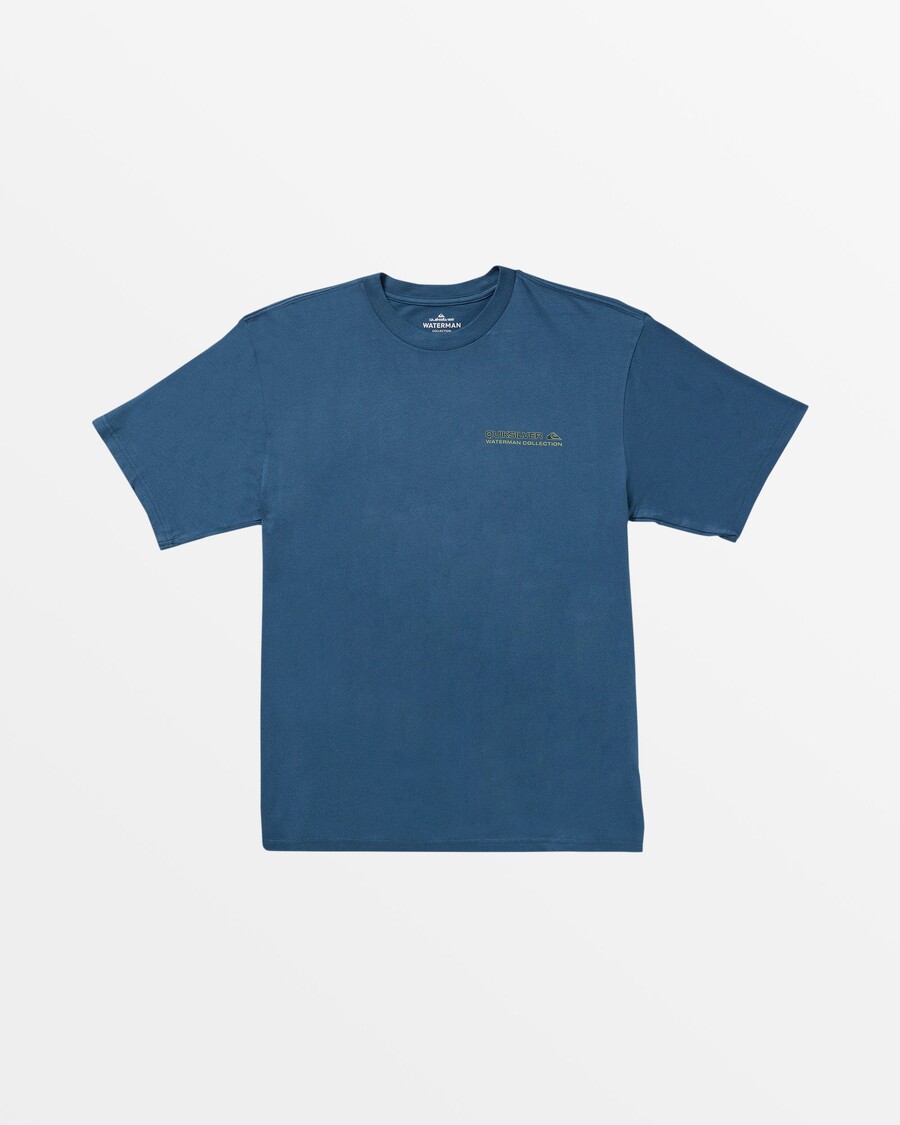 T-shirt Quiksilver Waterman Waterman Da Og - μπλε σημαία