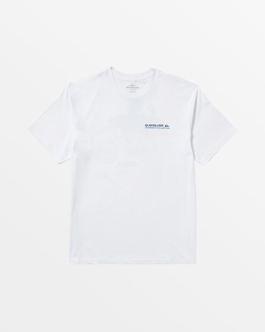 T-shirt Quiksilver Waterman Waterman Da Og - λευκό