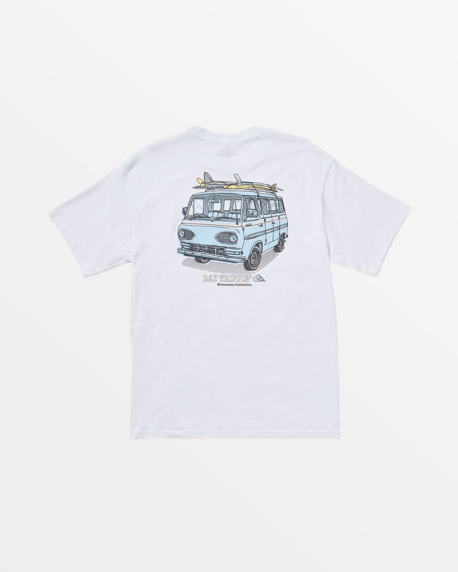 Quik Silver Waterman Day Trippin T-Shirt - White