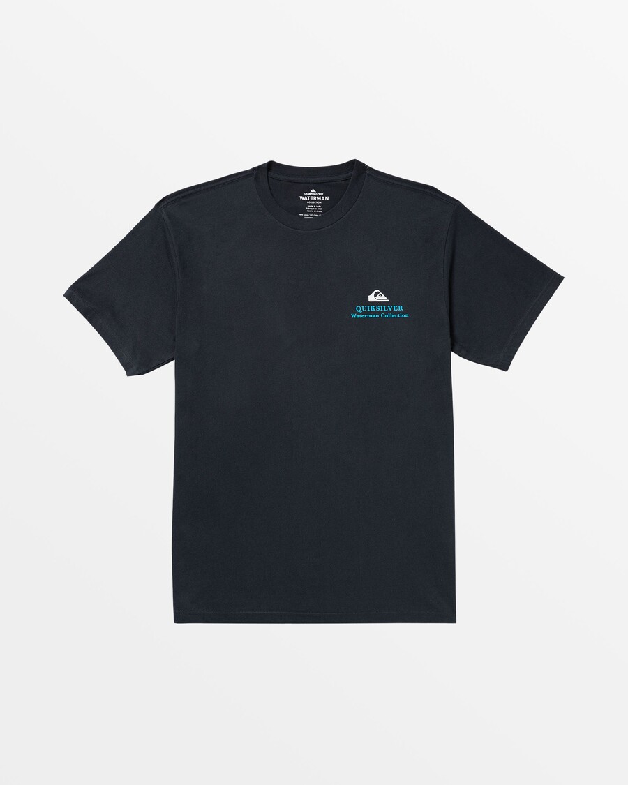 T-shirt Quiksilver Waterman Power Fight - μαύρο