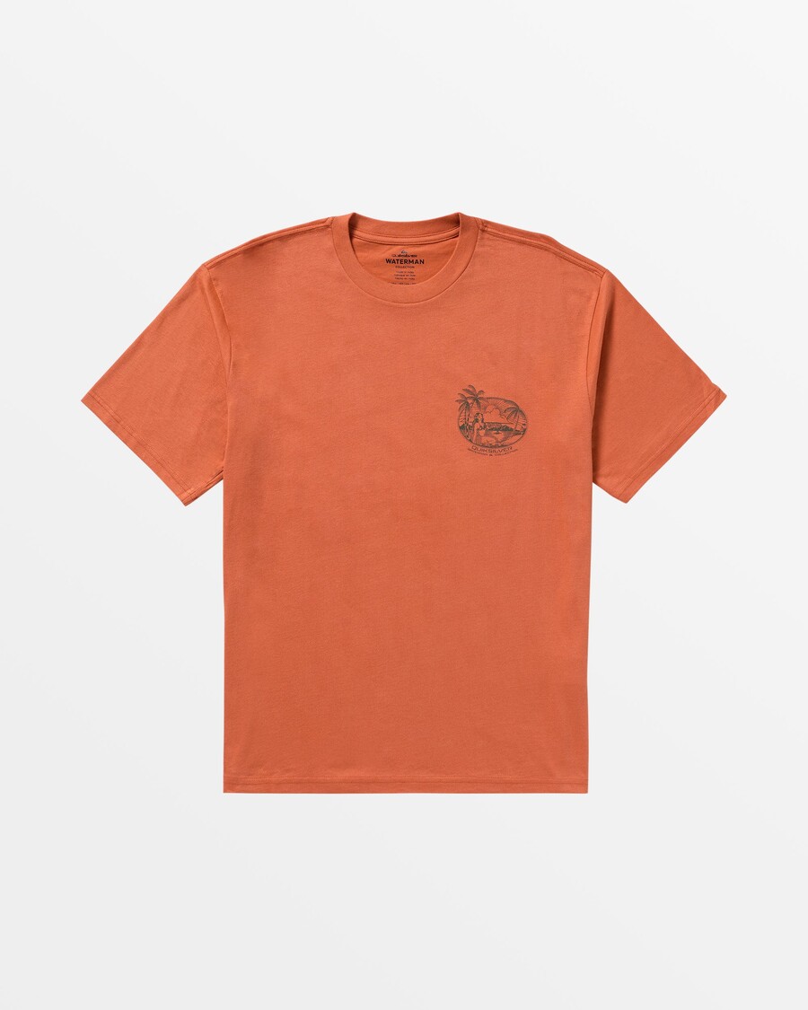 T-shirt Quiksilver Waterman R N R - μάνγκο